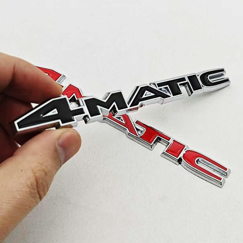 3D Metal Car Styling Logo 4MATIC 4 MATIC Badge Sticker Rear Trunk Emblem For Mercedes Benz A B C E G S GLA  GLC GLE Class AMG