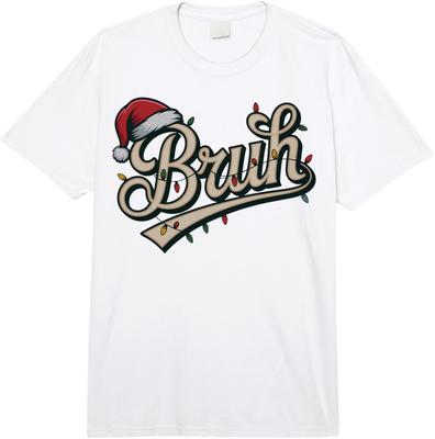 New Arrival Bruh Xmas Meme Retro School Saying Bruh Comfort Colors Adult Heavyweight Unisex Fashion Loose Cotton T-Shirt