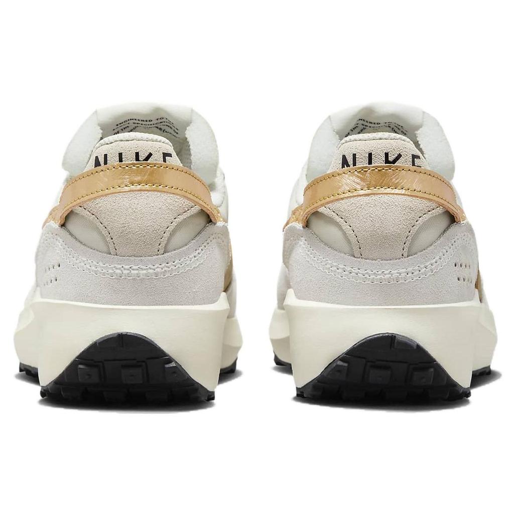 Nike  Waffle Debut Light Orewood Brown Metallic Gold Women Sneakers Cream Sail Black FD0555-100