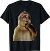 Thinking Monkey Funny Meme Cute T-Shirt