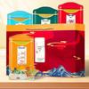 Premium Four Famous Teas Gift Box (500g) - Jin Jun Mei, Xiao Zhong Black Tea, Oolong Tea, Da Hong Pao, Tie Guan Yin