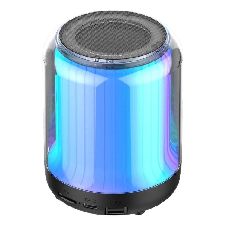 Portable Wireless Bluetooth-compatible Speaker Mini Player Colorful LED Light
