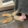 Hollow Bag Head Half Slippers Women's Summer 2025 Boken New Outer Wear Thick-soled Casual Cool Slippers Versatile Soft Bottom