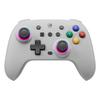 Wireless Switch Controller with Hall Effect RGB Back Turbo 4 Levels of Vibration Gyro 800mAh Compatible with Pro Classic Gray Sticks, Lighting,