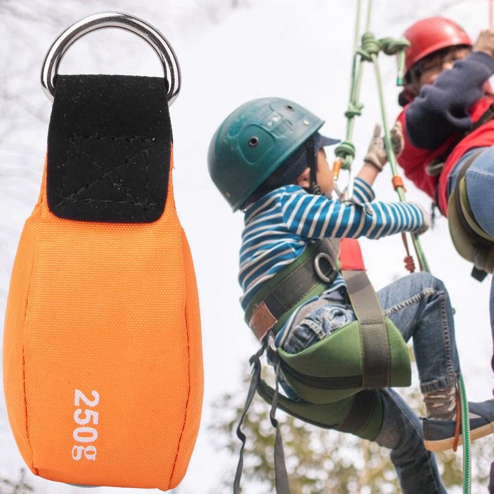 Orange Nylon Multipurpose Climbing Tree Throwing Rope Bag Small Sandbag for Rock Climbing