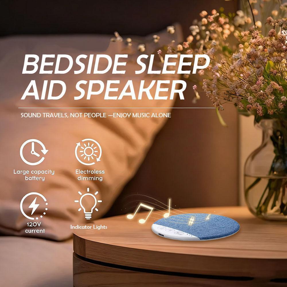 Bluetooth 5.4 Pillow Speaker For Sleeping Ultra-Thin Under Pillow Sound Machine White Noise Hifi Stereo For Side Sleeper