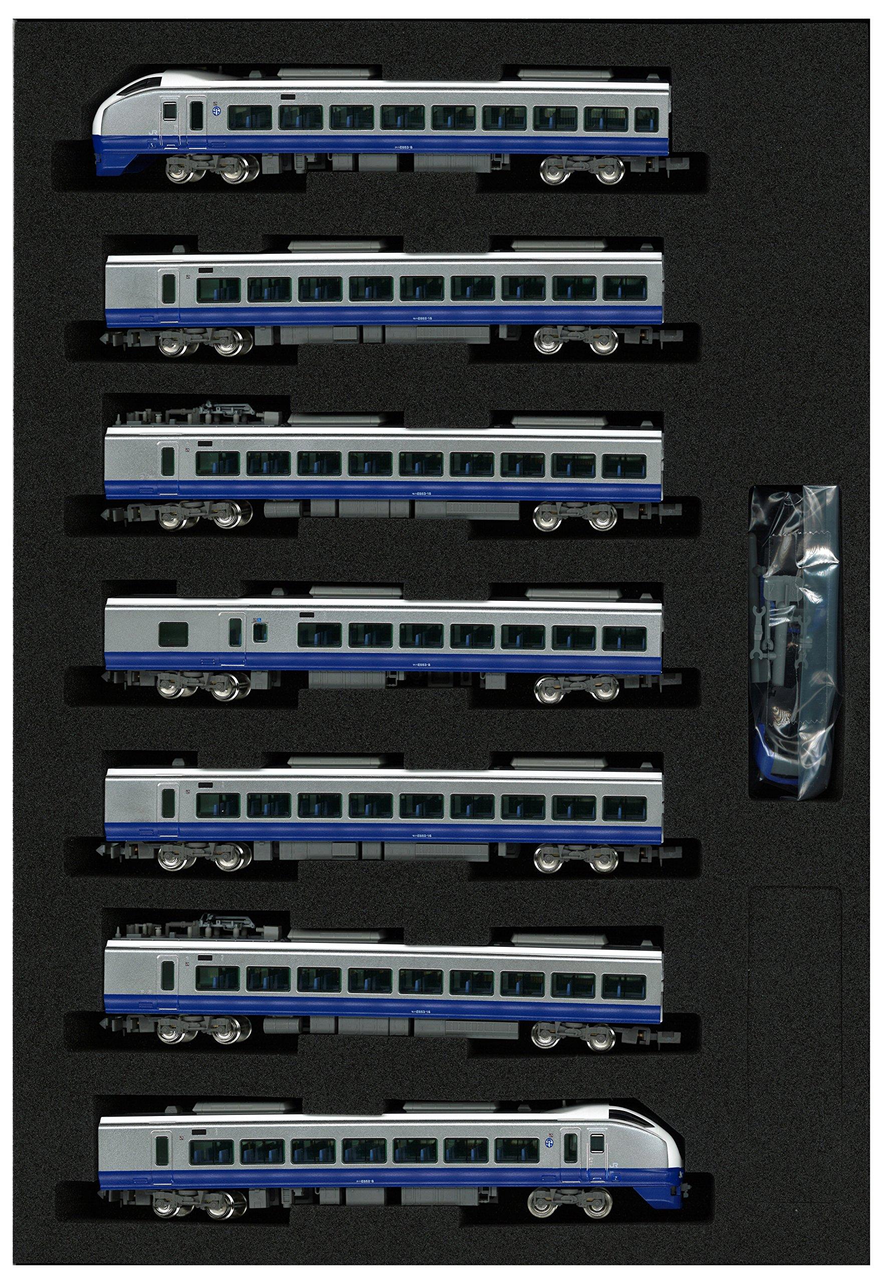 Greenmax N Gauge 30541 E653 Series Hitachi Set (Fresh - Blue) 7-Car (Non-Powered)
