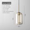 Modern Hanging Loft Glass Lustre Pendant Light Nordic Industrial Decor Lights Fixtures E27/E26 for Kitchen Restaurant Lamp