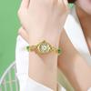 Niche High-End Jade Watch Chinese Wind Copper Coin With Alloy Watch Women'S Retro Waterproof Quartz Watch