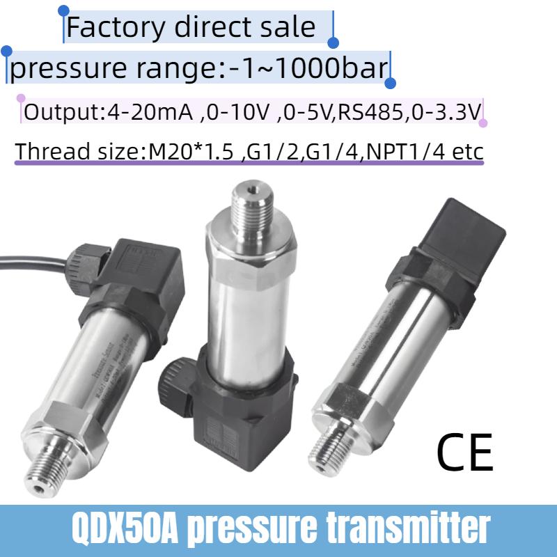 M20*1.5 G1/2 G1/4 Pressure Sensor Transmitter 4-20mA 0-5V 10V RS485 Output DC12-24V Water Gas Oil Liquid Pressure control