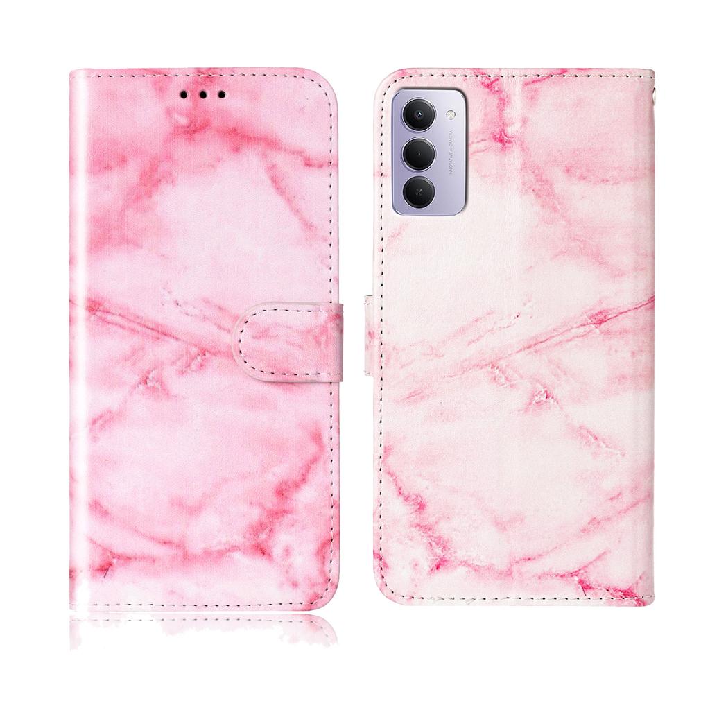 Dla Xiaomi Redmi 15 5G (Światowy) (169mm) Etui Stand Marmurkowe Malowane Folio Klapka Skórzany Portfel Pokrowiec na Telefon