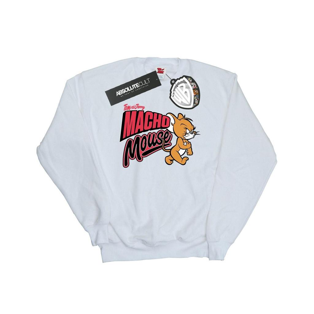 Tom and Jerry Mens Macho Mouse Sweatshirt