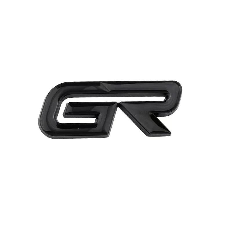 

3D Metal Car Logo Emblem Badge for Toyota GR Sport C-HR RAV4 Prado Prius Avensis Front Grille Rear Trunk Sticker Accessories