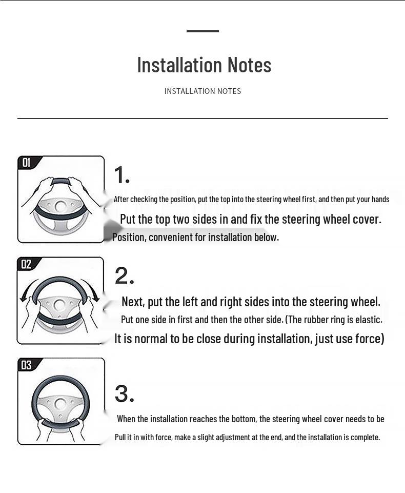 Genuine Leather Steering Wheel Cover for Changan UNIV, UNIK, 2nd Gen CS55 Plus