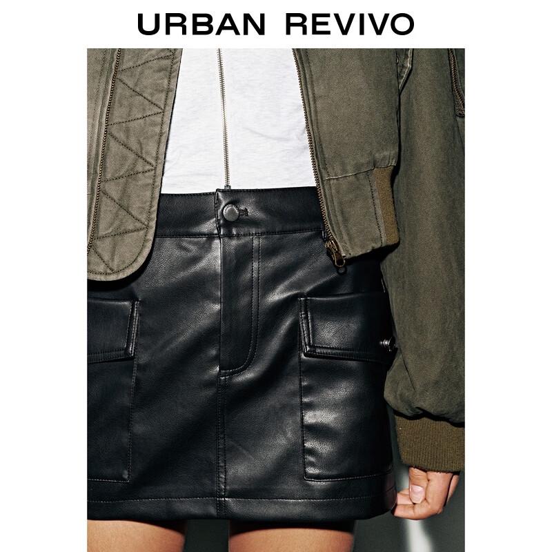 UR 2025 Winter Fashion Retro Pocket Mini Skirt
