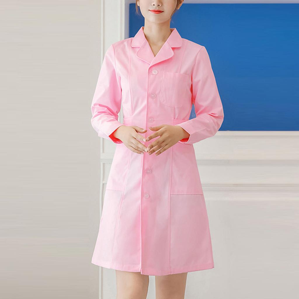 Women's Fashion Up And Down Round Neck Long Sleeve Solid Color  Uniform Dresses
