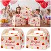 10 Stück Papier Geschenkkarton Leere Box Verpackungsfall Cartoon Handgriff Geschenkboxen Babyparty