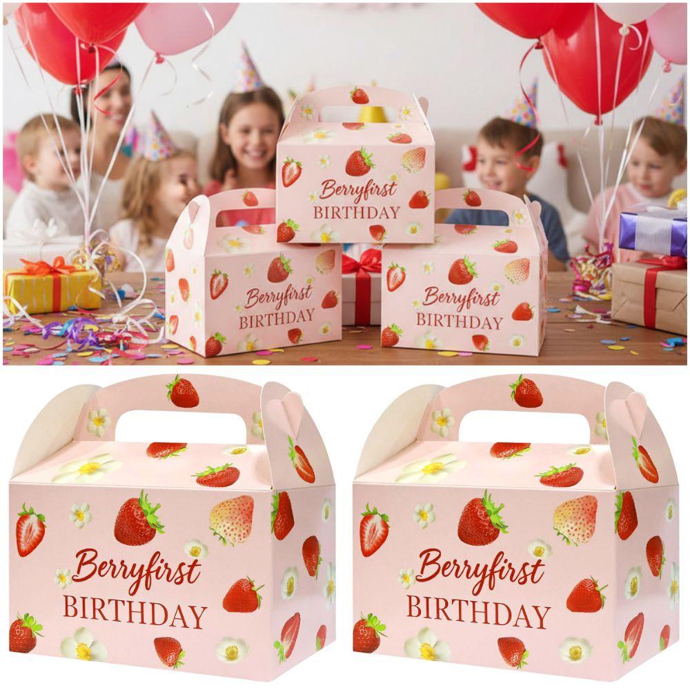10 Stück Papier Geschenkkarton Leere Box Verpackungsfall Cartoon Handgriff Geschenkboxen Babyparty
