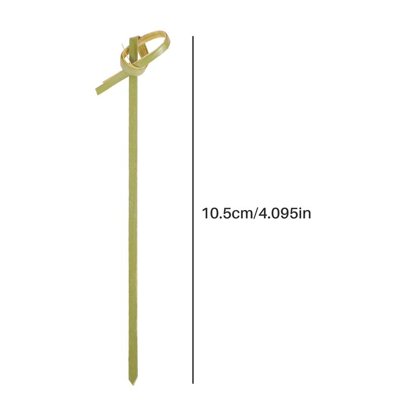 A20F-500Pack Bamboo Cocktail Picks Cocktail Toothpicks Bamboo Skewers Toothpicks For Appetizers 4 Inch