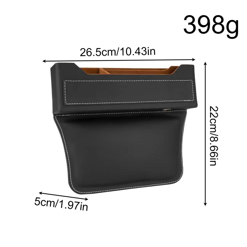 Car Side Seat Gap Filler Space Saving Storage Box Organization Car Seat Side Pocket Organizer For Phone Sunglasses Cards Keys