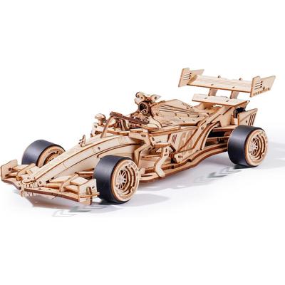 ROBOTIME Rompecabezas de Madera 3D Coche de Carreras ROKR LK505