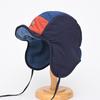 5-Panel Color Matching Winter Bomber Hats Fleece Warm Retro Cycling Cap Ear Protection Ski Pilot Cap Autumn Winter