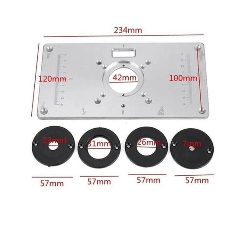 Multifunctional Trimming Machine with Rings Plate Woodworking Trimming Machine Flip Panel Workbench Engraving Machine Tools
