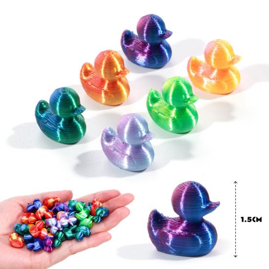 100 stk 3D-printede Mini Andefigurer Realistisk Design DIY Håndverk Mini Andefigur Eventyrhage Dekorasjon