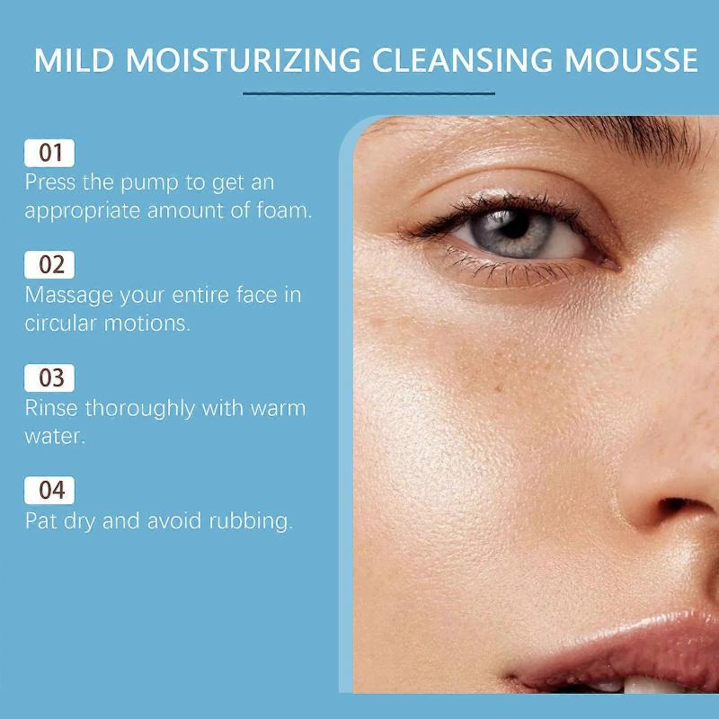 Gentle Moisturizing Facial Cleansing Mousse Deep Cleansing Daily Care Smooth Skin Care