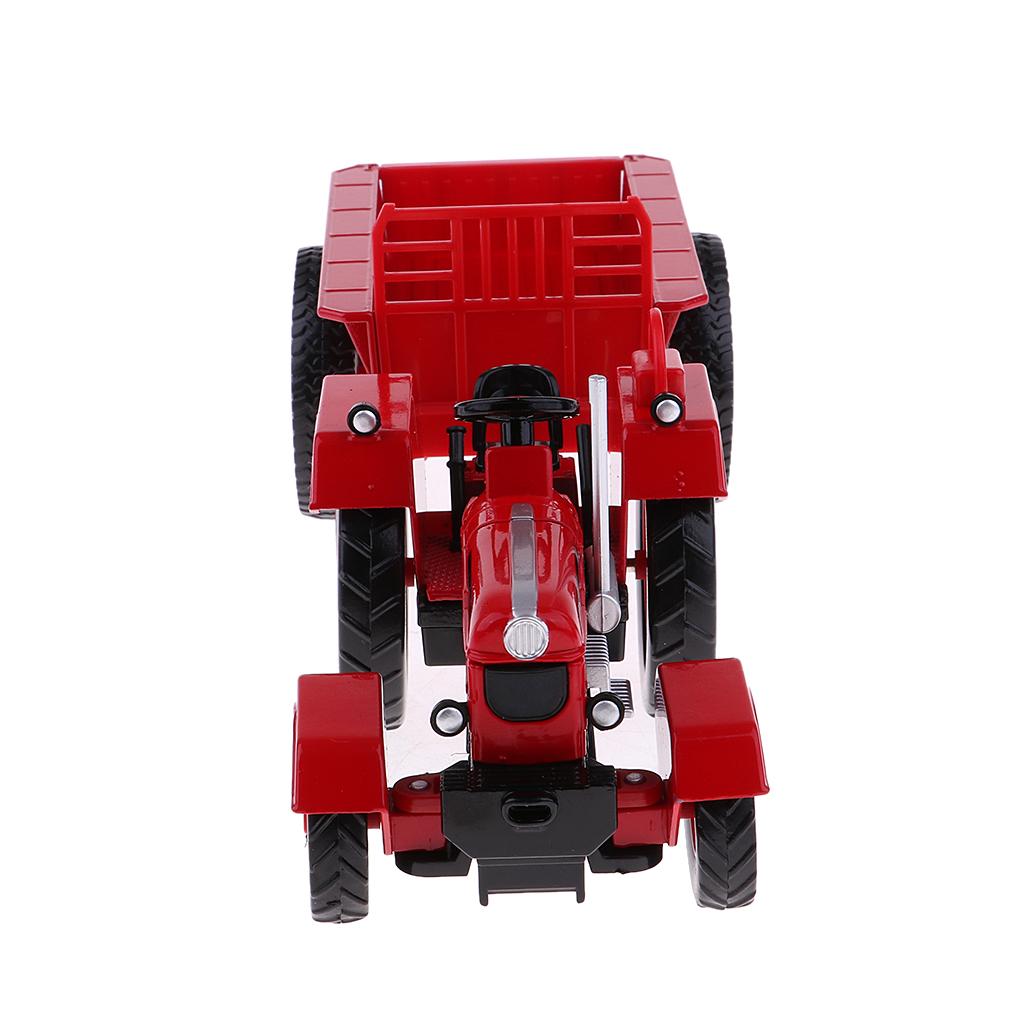 1/18 Scale Alloy Farm Retro Tractor Toy, Clear Structure Safe Alloy Engineering Vehicles Toy for Kid's Toy for Collection