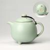 Celestial Green Ru Kiln Teapot High-grade Imitation Song Ru Porcelain Small Pot Retro Hand Grab Pot Ceramic Kung Fu Tea Set