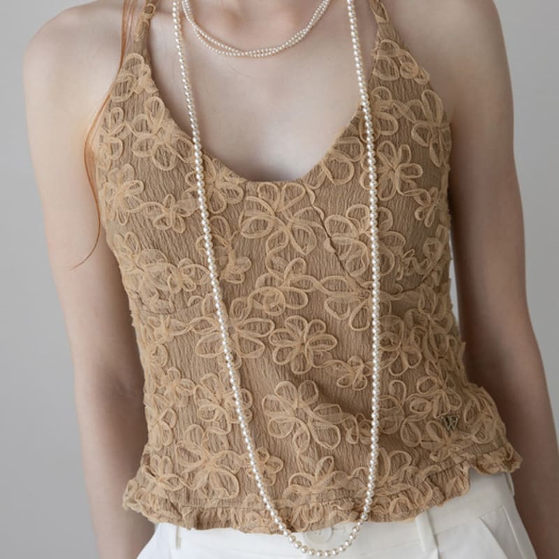 Tatiana Crème Pearl Maxi Long Necklace NZ2488