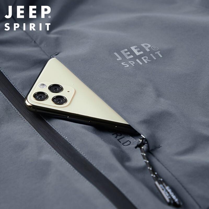 JEEP SPIRIT Men's Casual Stand Collar Jacket