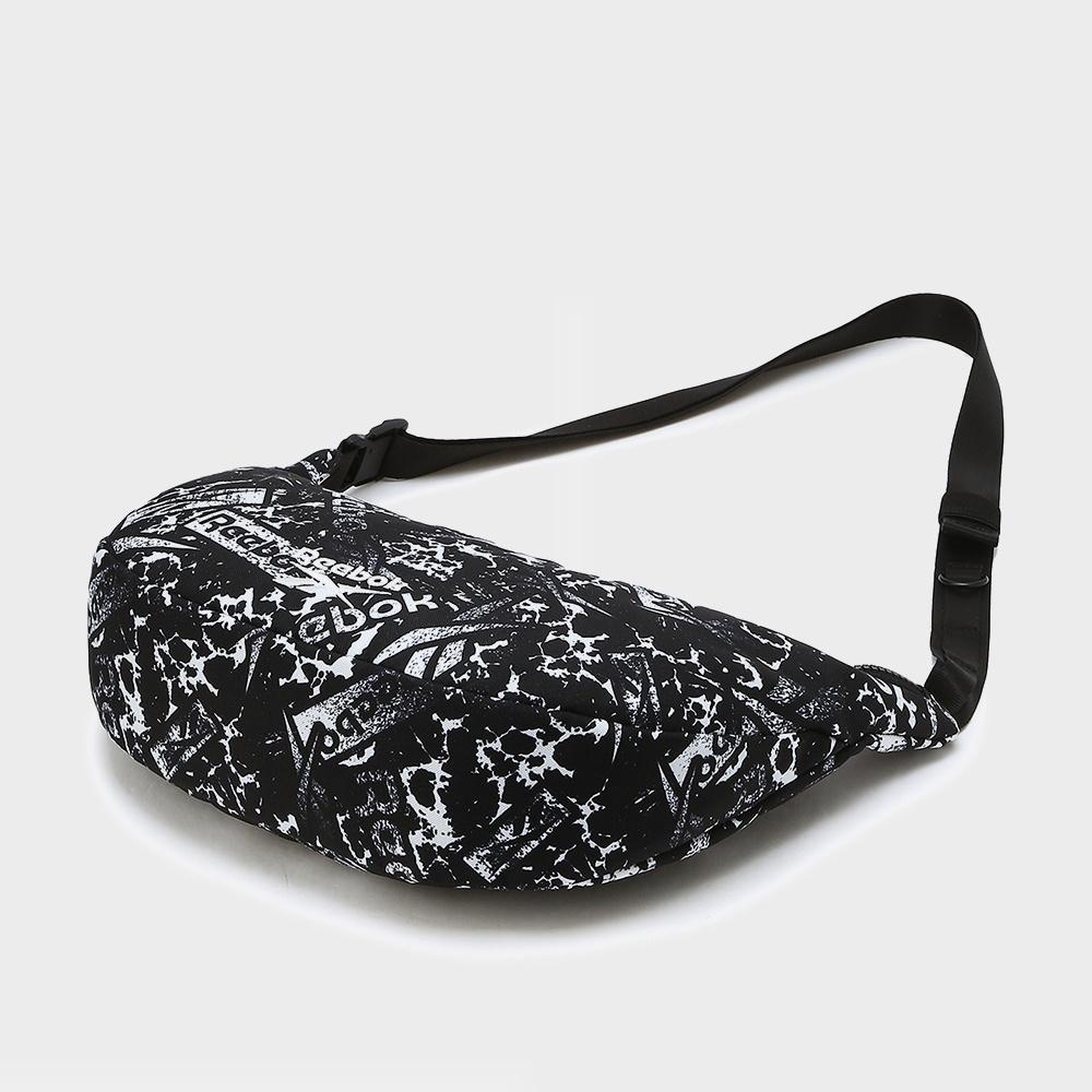 Reebok Vector Nylon Mini Hobo Bag Svart Hvit