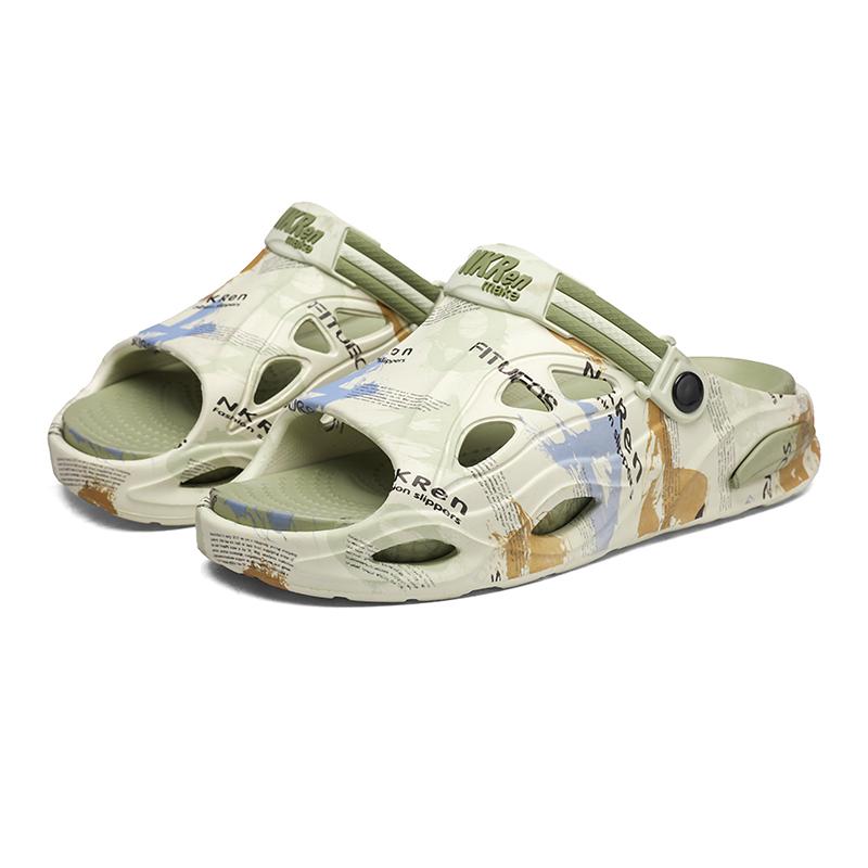 Fashion Men's Slippers Lightweight Non Slip Sandals Summer Wear Resistant Beach Shoes for Men Outdoor Casual Comfortable Slides Men