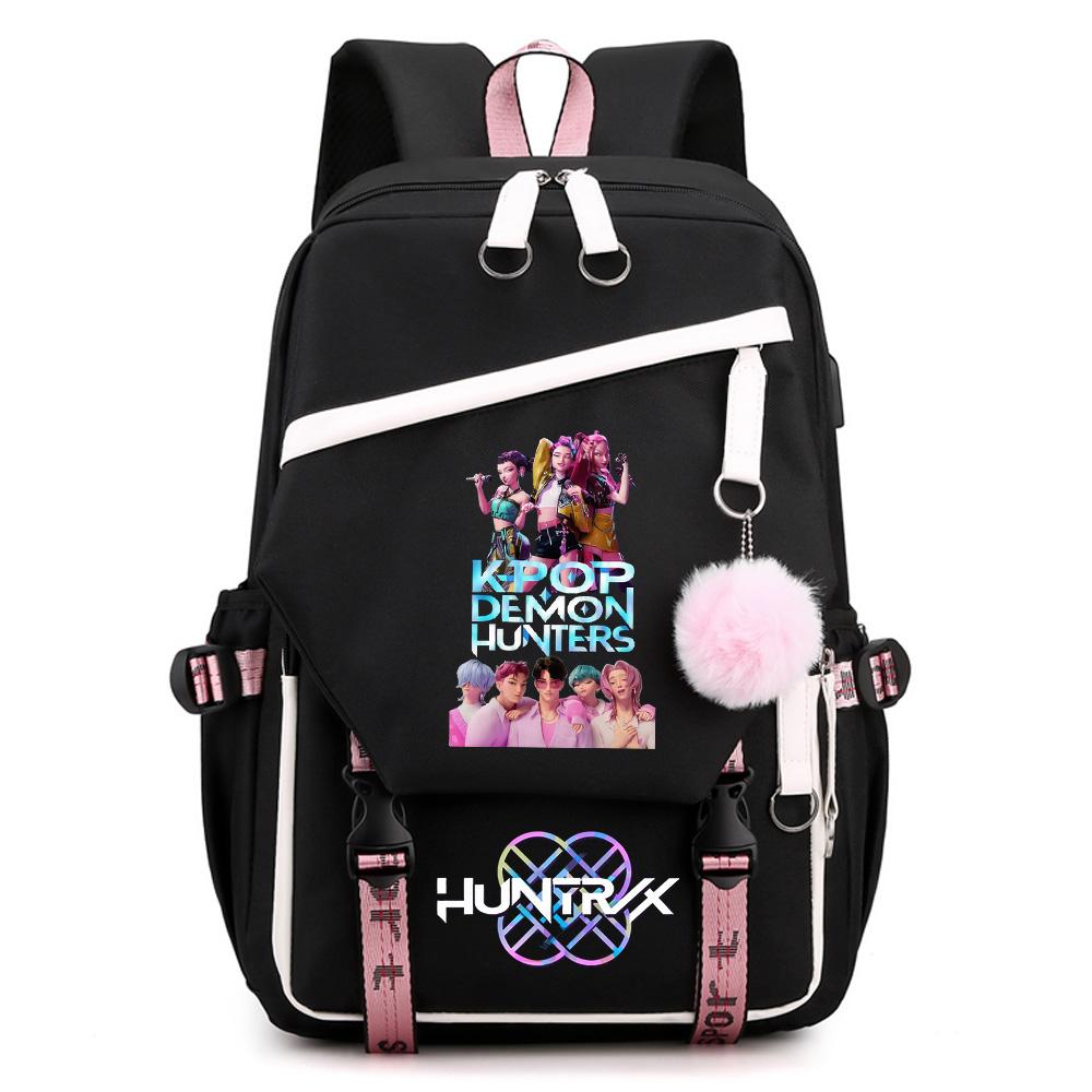 Anime Kpop Demon Hunters Printed Large Capacity Backpack for Teenger Student Girl Boy Schoolbag Bookbag Kid Gift Women Waterproof Travel Bag Mochila