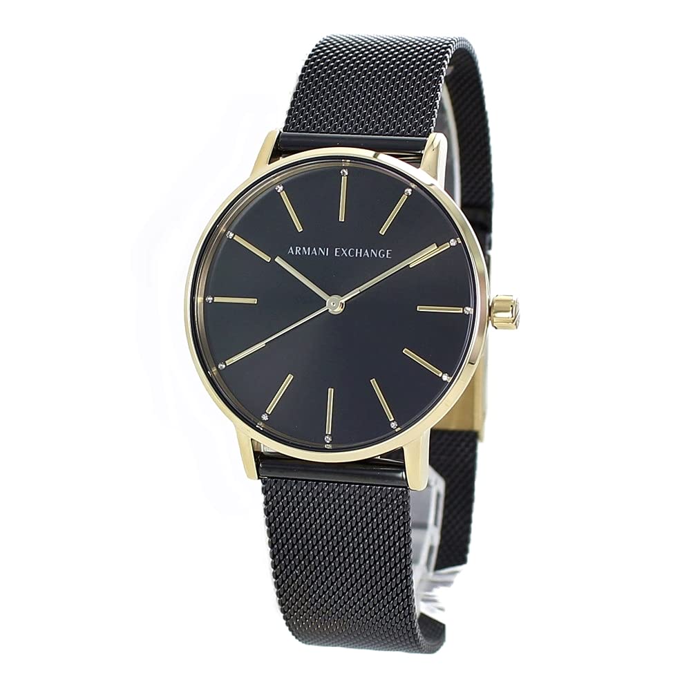 

Часы LOLA 36 мм, золотой корпус, черная сетка, нержавеющая сталь AX5548 [Armani Exchange] женские [Товар]