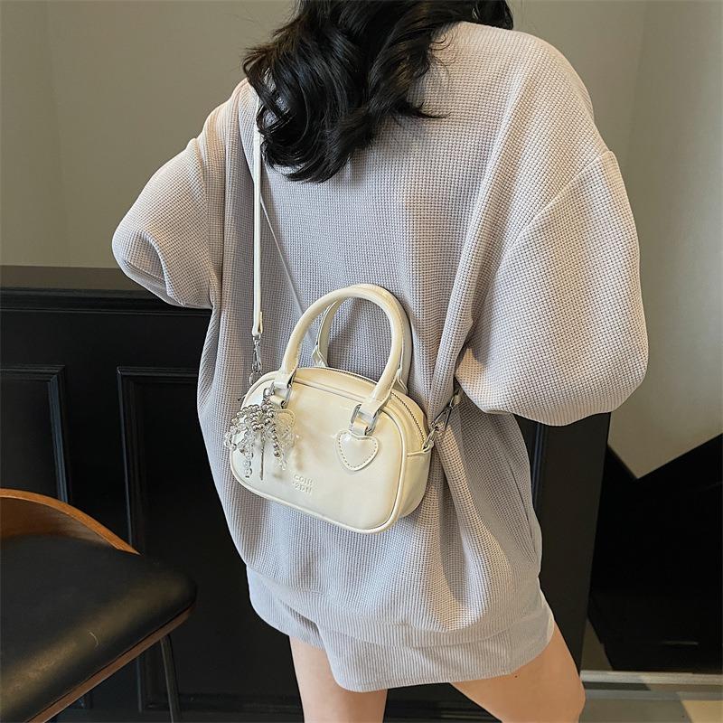 Summer popular small bag women's new fashion versatile messenger bag high-end portable bowling bag