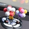 Love Balloon Bobblehead Car Dashboard Ornament Cute Spring Shaking Head Interior Decoration Auto Accessory
