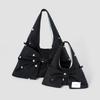 Atil Studio Fleur Lou Drawing Washed Mini Bow Bag _ [Black]