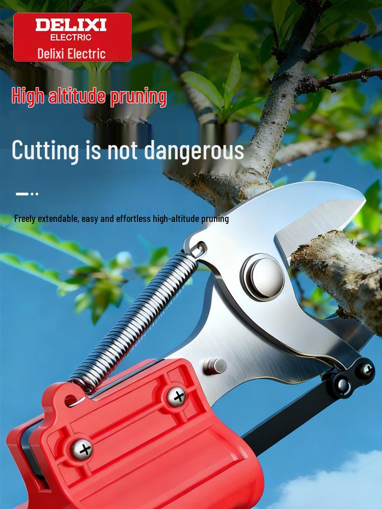 Delixi Telescopic Tree Pruner Shears - High-Altitude Branch Cutter