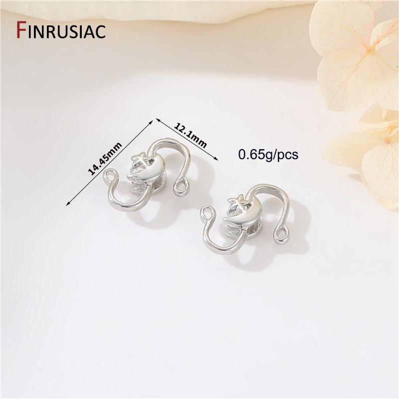 

14K Gold Plated Brass S Shape Hook Clasps For Bracelet Necklace Connector Making Accessories,DIY Jewelry Making Supplies 5 pieces