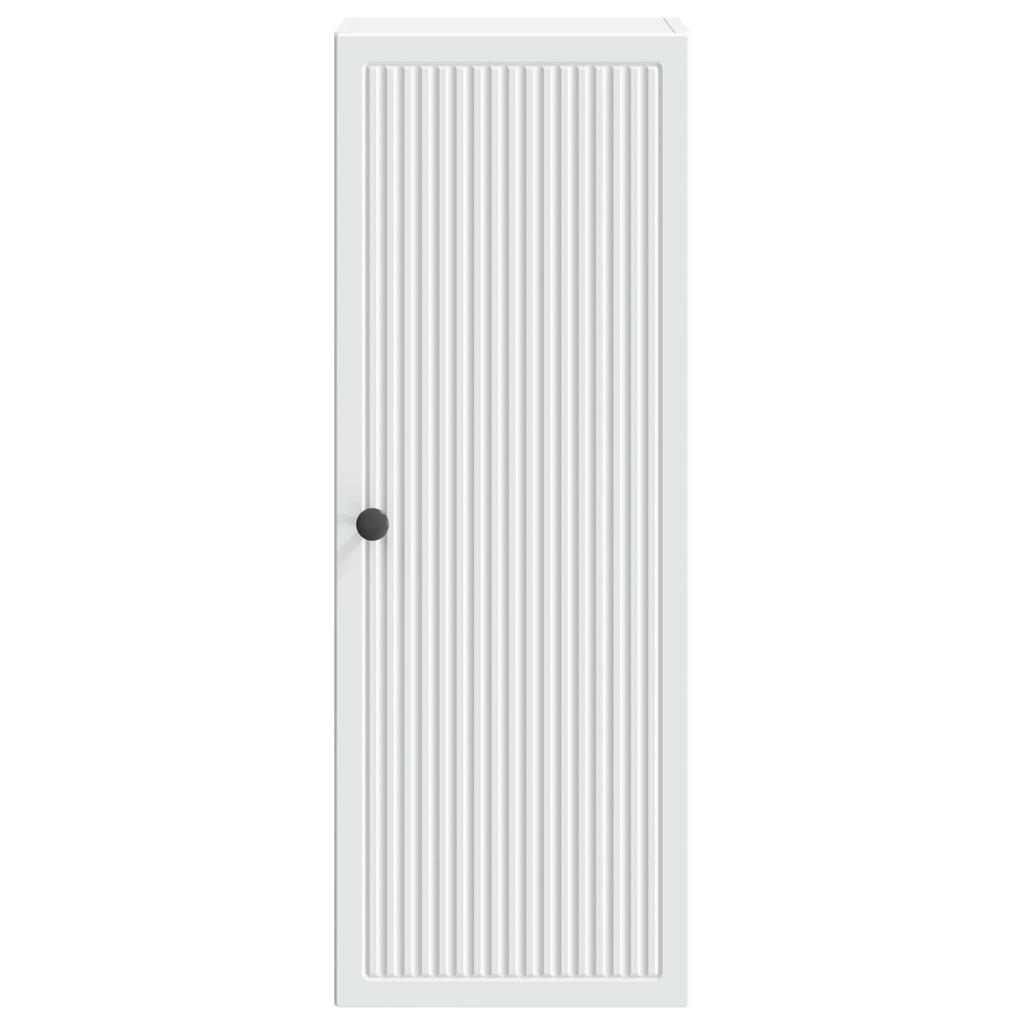 Wall Mounted Cabinet White 33 x 34.5 x 90 cm Particleboard