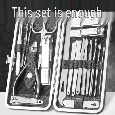 Universal Black King Kong Nail Clipper Set: Nail Scissors and Clippers for Men & Women - Manicure & Pedicure Tools