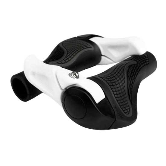 1 Pair Anti-slip Handlebar Grips Horn Design Lightweight Shock-Absorbing Handlebar Sleeves for Cycling