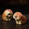Chinese Zodiac Tiger Statue Ornaments Yixing Purple Clay Tea Pet Handmade Sculpture Tea Figurine Crafts Tea Set Decoration