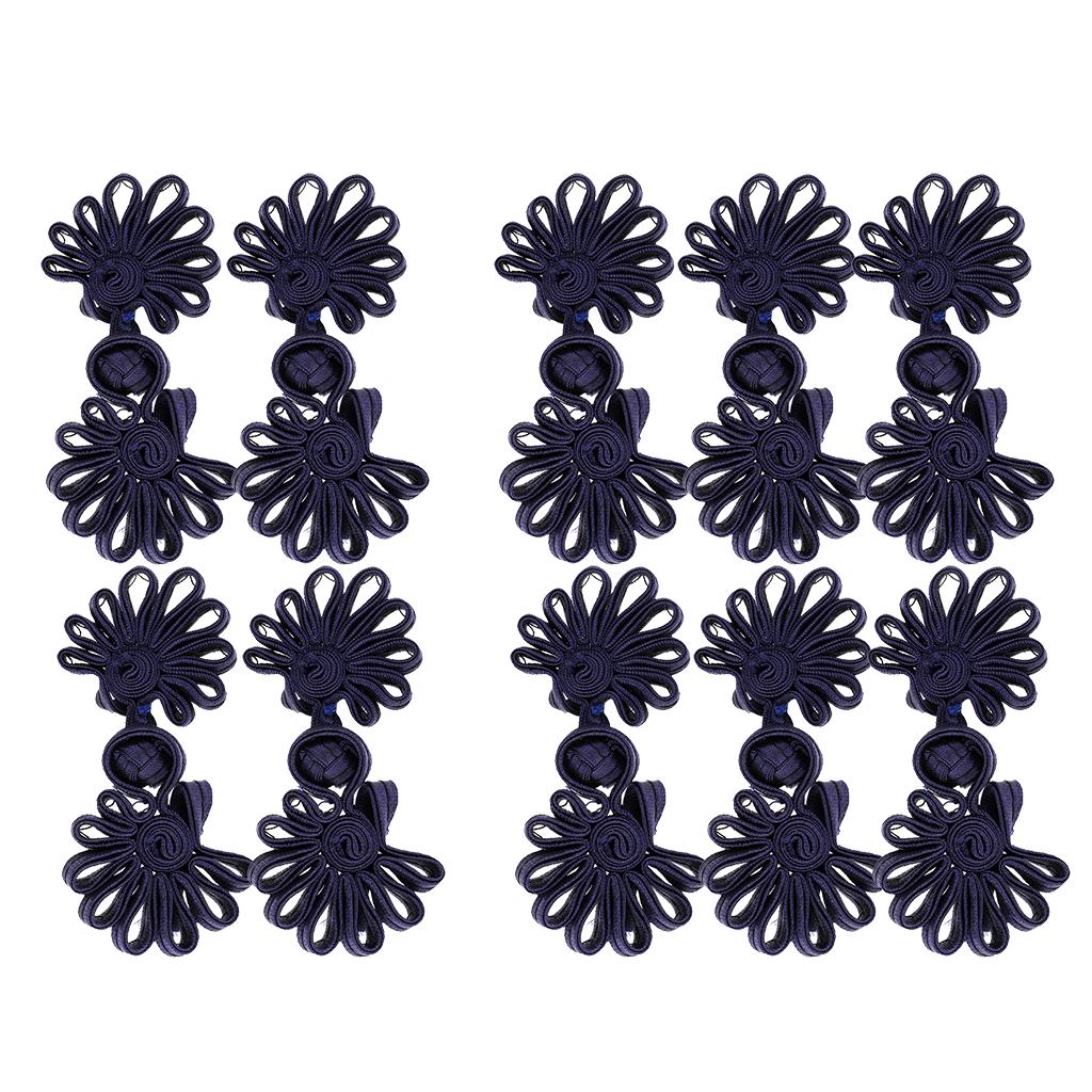 5 Pairs of Chinese Dress Made of Chrysanthemum Frog Knot Closure