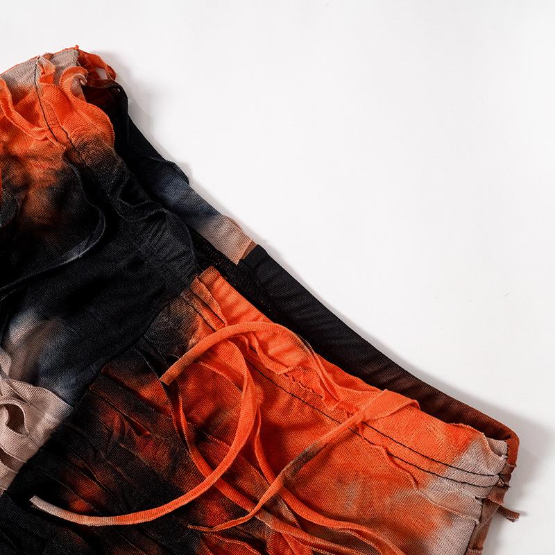 Frauen Hip Pop Kleidung Mode Streetwear Spleißen Quaste S Hosen frauen Casual Hosen