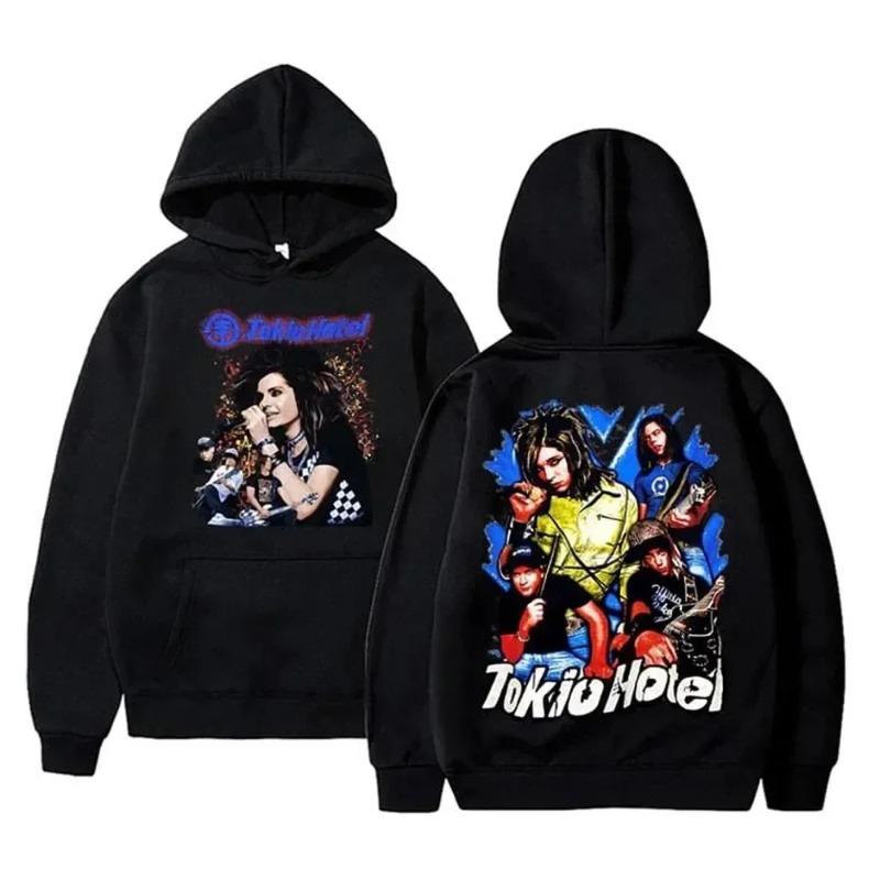 Kaulitz 89 Tokio Hotel Hoodies Rock Band Pullovers Bill Kaulitz Print Sweatshirt Hoodie Streetwear Tokio Hotel Sweatshirts