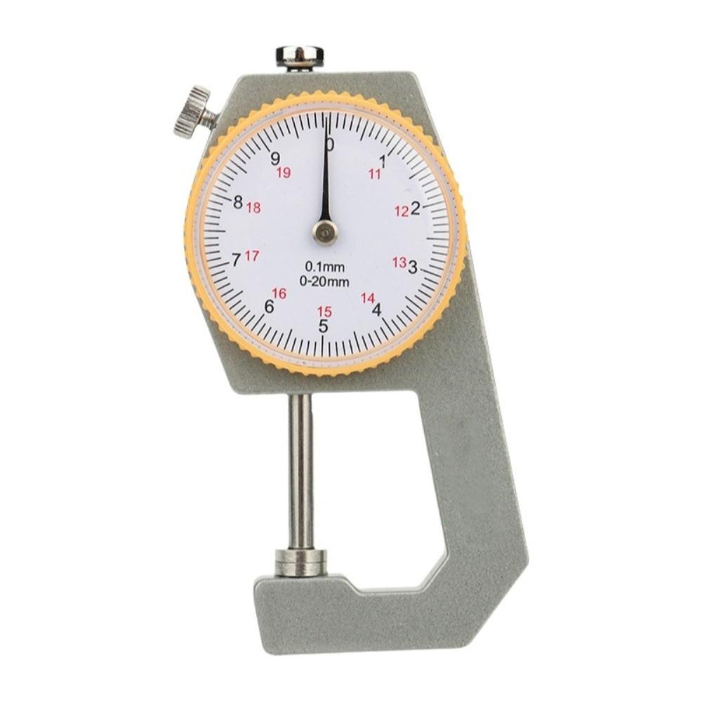Flat Head Thickness Gauge 0-20mm Range Metal Gauge Tool Leather Thickness Gauge  For Jewelry